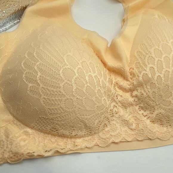 Orange Underwire Free Lightly Lined Bra Size XXL - Picture 2 of 4